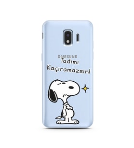 Snoopy Tasarımlı Süper Şeffaf Silikon Telefon Kılıfı Samsung J2 Pro (2018)