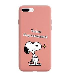 Snoopy Tasarımlı Pudra Lansman Telefon Kılıfı İphone 7 Plus