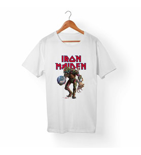 İron Maiden Beyaz Tişört