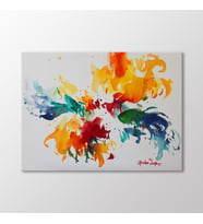 Arty Tablo Suluboya Soyut Kompozisyon Tablo (Karışık)