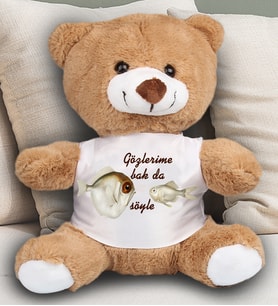 Gözlerime Bak Temalı Peluş Ayıcık 23 Cm 82206