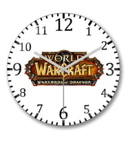 World Of Warcraft Duvar Saati Bombeli Gercek Cam
