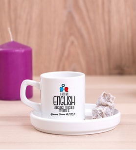 İngilizce Öğretmeni Concept Türk Kahvesi Fincanı