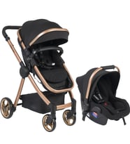 Tommybaby Toranto Gold Vip Travel Sistem Bebek Arabası + Puset (Siyah)