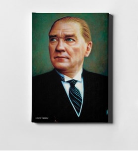 BK Gift Kişiye Özel Atatürk Kanvas Tablo 50x70cm 13