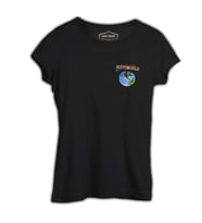 Travis Scott - Astro World Logo Siyah Kadın Tshirt