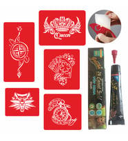 Zamana Karşı Kına Dövme ve Şablon Seti Tattoo