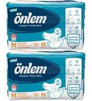 Önlem Hasta Bezi Bel Bantlı Tekstil Yüzey Medium Orta 60 Adet