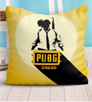 BK Gift Kişiye Özel PUBG Yastık - 1 (Beyaz)