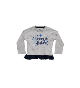 Fenerbahçe Lisanslı Unisex Çocuk Uzun Kollu T-Shirt Grimelanj 