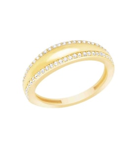 Diamond Line-Gülaylar Altın 14 Ayar Trend Yüzük