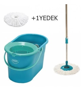 Motek Fix Mop Temizlik Kovası Temizlik Seti+Extra 1Ad Yedek Püskül
