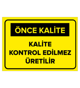 MIGNATIS - Kalite Kontrol Edilemez Üretilir Levhası - Sac Malzeme 35x50cm