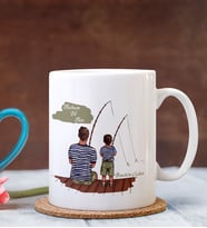 BK Gift Kişiye Özel Babalar Günü Temalı Beyaz Kupa Bardak 26250b