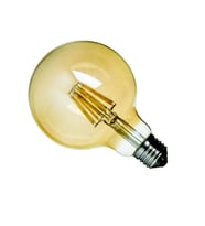 Global Cob Flamanlı Ampül E27 8 Watt Ic Driver-G125 Ruztik E27 8w