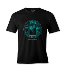 Doctor Who - Anywhere Siyah Erkek Tshirt