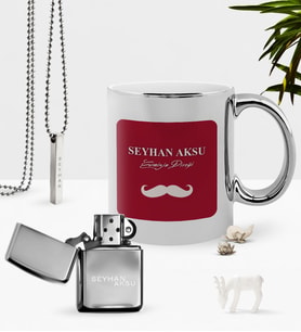 BK Gift Kişiye Özel Evimizin Direği Krom Kupa Benzinli Çakmak Kolye Seti (Model 1)