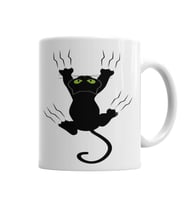 Gato Preto Cat Kedi Kupa Bardak Porselen