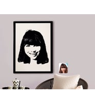 BK Gift Kişiye Özel Kadın Silüet Kanvas Tablo 70x100cm-1A