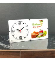 Diyetisyene Hediye Ahşap Masa Saati 002
