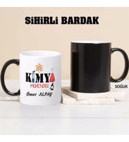 Kimya Mühendisi Kupa Bardağı Sihirli (Beyaz)