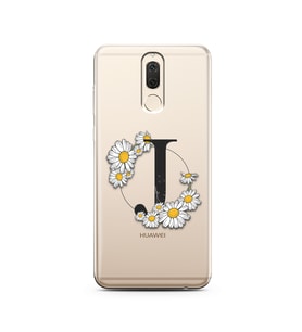 Papatya Harf Tasarım Süper Şeffaf Silikon Telefon Kılıfı Huawei Mate 10 Lite J-H