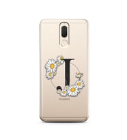 Papatya Harf Tasarım Süper Şeffaf Silikon Telefon Kılıfı Huawei Mate 10 Lite J-H