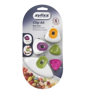 Zyliss E990032 5li Karışık Poşet Kapatma Klipsi
