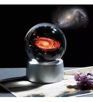 MOBGİFT Dekoratif Rengarenk Işıklı Samanyolu Galaxy Cam Küre