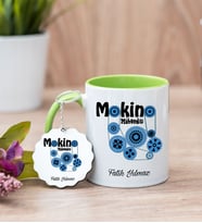 Makine Mühendisi Yeşil Kupa Bardak Ve Anahtarlık Set