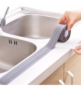 Gri Su Sızdırmaz  Banyo Mutfak Lavabo Küvet İzolasyon Şerit Bant (Karışık)