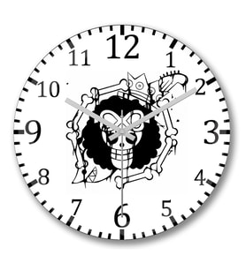 Brook- One Piece Duvar Saati Bombeli Gercek Cam
