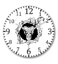Brook- One Piece Duvar Saati Bombeli Gercek Cam