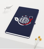 BK Gift Kişiye Özel Doktor Temalı Lacivert Defter - 10