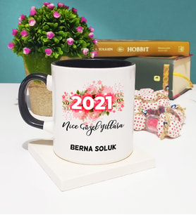 Nice Güzel Yıllara 2021 Yılbaşı Hediyesi Kupa Bardak Siyah