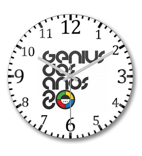 Genius Duvar Saati Bombeli Gercek Cam