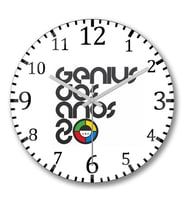 Genius Duvar Saati Bombeli Gercek Cam