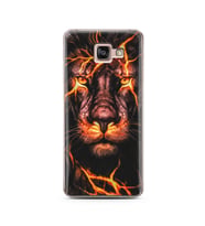 Aslan Neon Tasarım Süper Şeffaf Silikon Telefon Kılıfı Samsung A7 (2016)