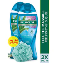 Palmolive Aroma Sensations Feel The Massage Banyo ve Duş Jeli 500 ml x 2 Adet + Duş Lifi Hediye