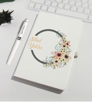 Kişiye Özel Defter Kalem Set 93121 (Pudra)