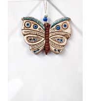 Seramik Mini Kelebek Dekoratif Duvar Süsü 13x10 cm