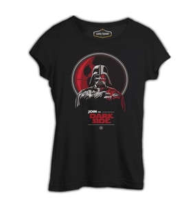 Star Wars - Join the Dark Side Siyah Bayan Tshirt