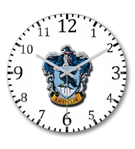Ravenclaw Duvar Saati Bombeli Gercek Cam