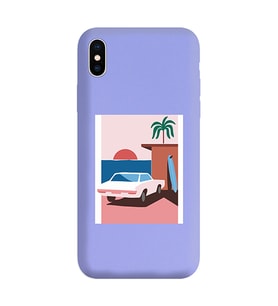 Lila Lansman Telefon Kılıfı Iphone XS