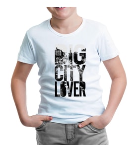 Big City Lover Beyaz Çocuk Tshirt