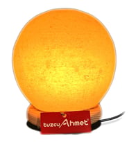 Tuzcu Ahmet Tuz Lambası Küre Model Beyaz Tuzdan Yapılmış