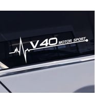 Volvo S40 Yan Cam Sticker Oto Kapı Çıkartma 20cmx7cm