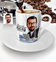 BK Gift Kişiye Özel Bay Genel Müdür Karikatür Türk Kahvesi Fincanı  1