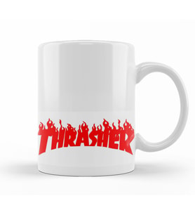 Thrasher Kırmızı Logo Kupa Bardak Porselen