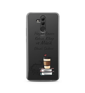 Hayat Bazen Tasarımlı Süper Şeffaf Silikon Telefon Kılıfı Huawei Mate 20 Lite